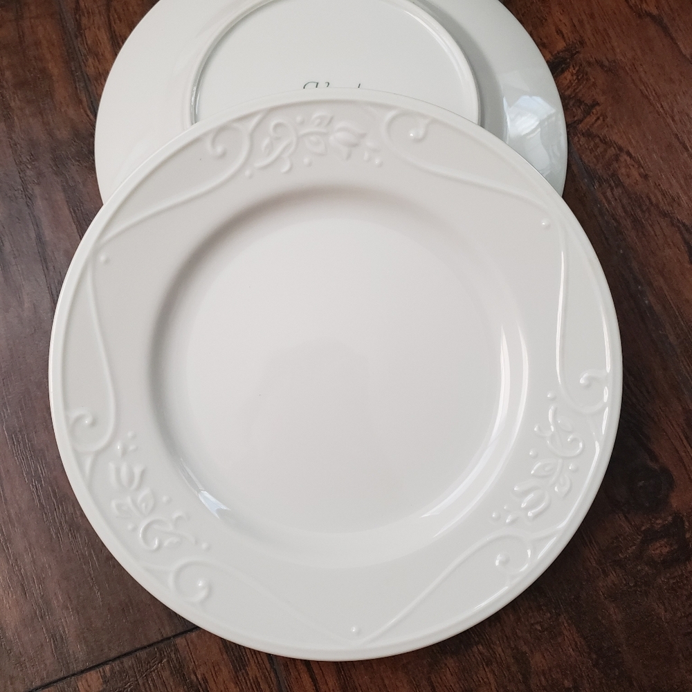 Vintage Princess House Veranda white ceramic dessert plates home dining
